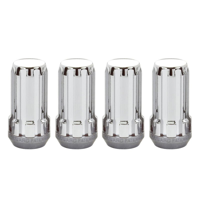 McGard - McGard SplineDrive Lug Nut (Cone Seat) 1/2 - 20 / 1.60in. Length (4 - Pack) - Chrome (Req. Tool) - Demon Performance