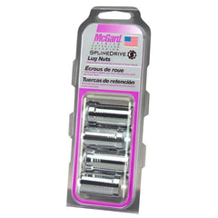 McGard - McGard SplineDrive Lug Nut (Cone Seat) 1/2 - 20 / 1.60in. Length (4 - Pack) - Chrome (Req. Tool) - Demon Performance