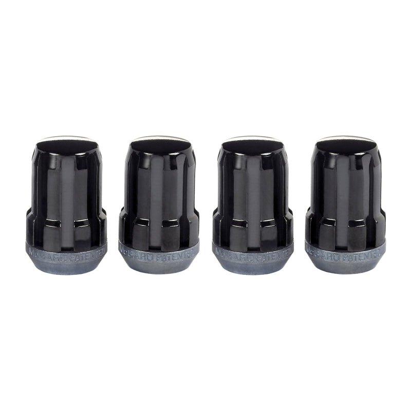 McGard - McGard SplineDrive Lug Nut (Cone Seat) M12X1.25 / 1.24in. Length (4 - Pack) - Black (Req. Tool) - Demon Performance