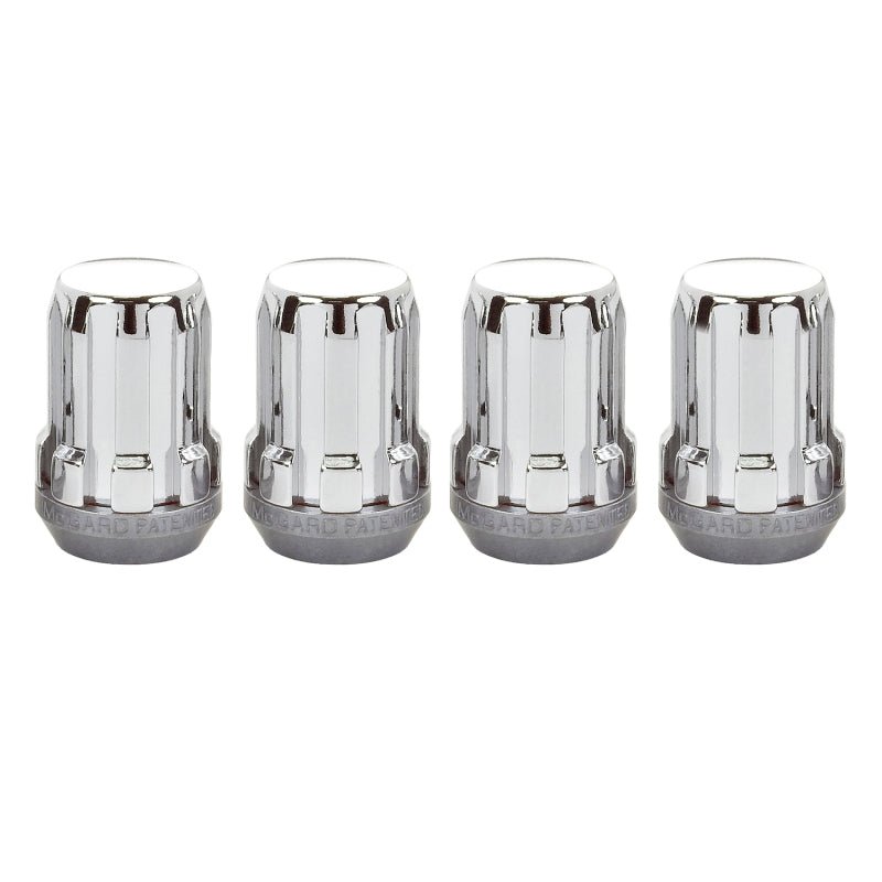 McGard - McGard SplineDrive Lug Nut (Cone Seat) M12X1.25 / 1.24in. Length (4 - Pack) - Chrome (Req. Tool) - Demon Performance