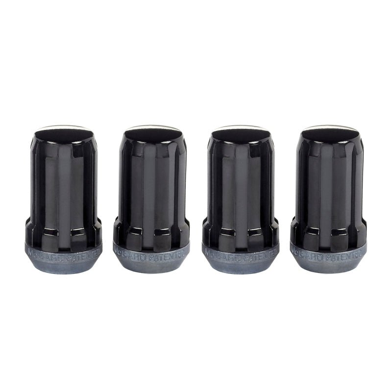 McGard - McGard SplineDrive Lug Nut (Cone Seat) M14X1.5 / 1.648in. Length (4 - Pack) - Black (Req. Tool) - Demon Performance