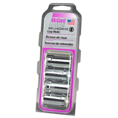 McGard - McGard SplineDrive Lug Nut (Cone Seat) M14X1.5 / 1.648in. Length (4 - Pack) - Chrome (Req. Tool) - Demon Performance