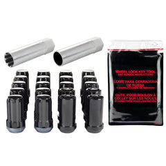 McGard - McGard SplineDrive Tuner 5 Lug Install Kit w/Locks & Tool (Cone) M14X1.5 / 22mm Hex - Blk - Demon Performance