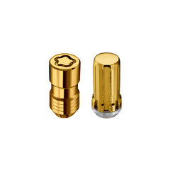 McGard - McGard SplineDrive Tuner 6 Lug Install Kit w/Locks & Tool (Cone) M14X1.5 / 1in. Hex - Gold - Demon Performance
