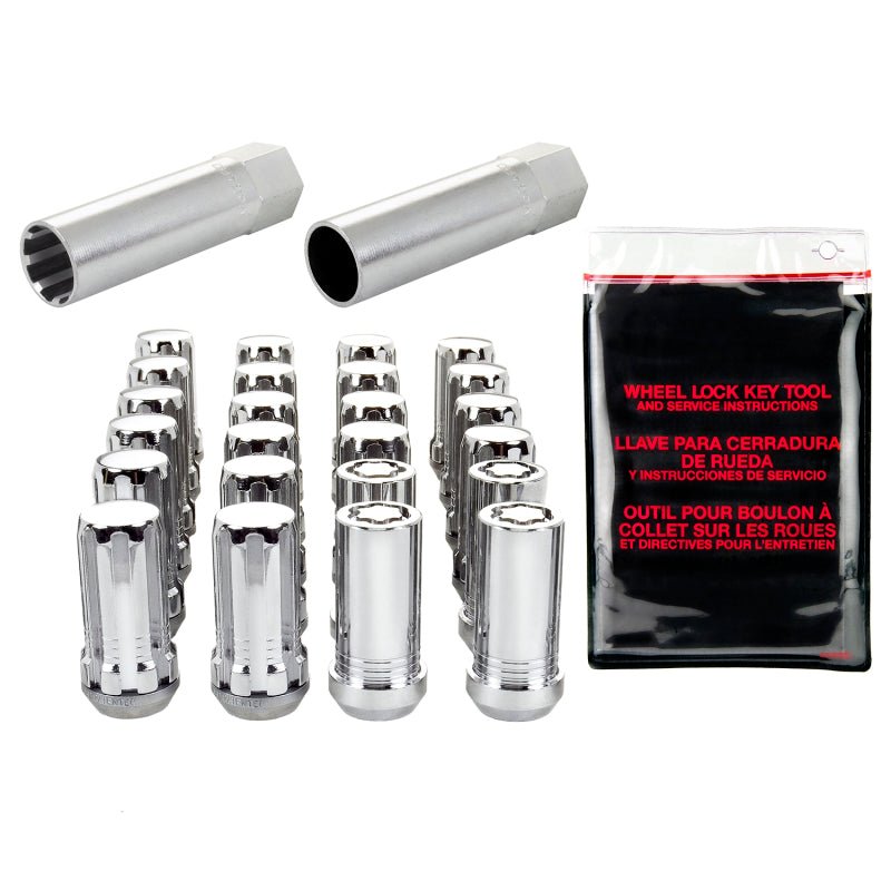 McGard - McGard SplineDrive Tuner 6 Lug Install Kit w/Locks & Tool (Cone) M14X1.5 / 22mm Hex - Chrome - Demon Performance