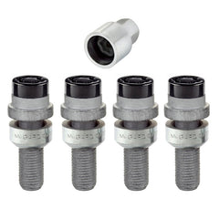 McGard - McGard Wheel Lock Bolt Set - 4pk. (Radius Seat) M14X1.5 / 17mm Hex / 28.2mm Shank Length - Black - Demon Performance