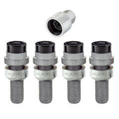 McGard - McGard Wheel Lock Bolt Set - 4pk. (Radius Seat) M14X1.5 / 17mm Hex / 28.2mm Shank Length - Black - Demon Performance
