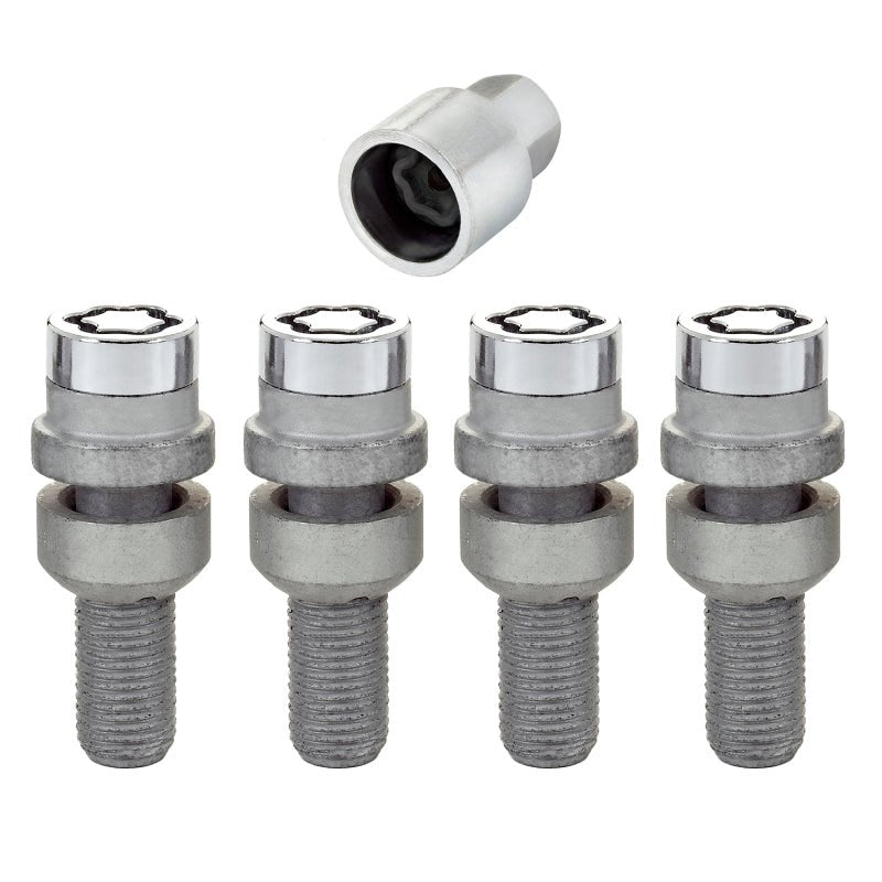 McGard - McGard Wheel Lock Bolt Set - 4pk. (Radius Seat) M14X1.5 / 17mm Hex / 28.2mm Shank Length - Chrome - Demon Performance