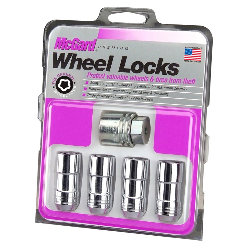 McGard - McGard Wheel Lock Nut Set - 4pk. (Cone Seat) 9/16 - 18 / 7/8 Hex / 1.765in. Length - Chrome - Demon Performance