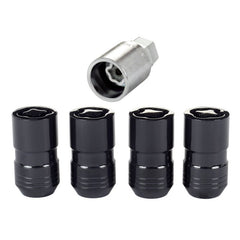 McGard - McGard Wheel Lock Nut Set - 4pk. (Cone Seat) M14X1.5 / 21mm & 22mm Dual Hex / 1.639in. L - Black - Demon Performance