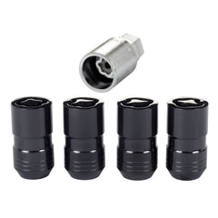 McGard - McGard Wheel Lock Nut Set - 4pk. (Cone Seat) M14X1.5 / 21mm & 22mm Dual Hex / 1.639in. L - Black - Demon Performance