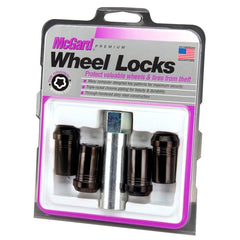McGard - McGard Wheel Lock Nut Set - 4pk. (Tuner / Cone Seat) 1/2 - 20 / 13/16 Hex / 1.60in. Length - Black - Demon Performance
