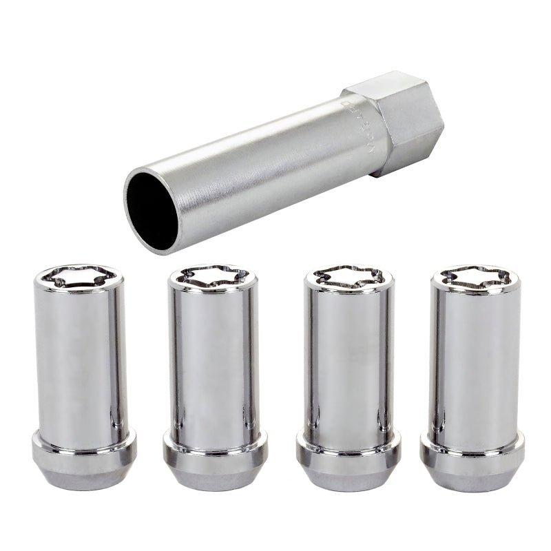 McGard - McGard Wheel Lock Nut Set - 4pk. (Tuner / Cone Seat) 1/2 - 20 / 13/16 Hex / 1.60in. Length - Chrome - Demon Performance