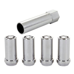 McGard - McGard Wheel Lock Nut Set - 4pk. (Tuner / Cone Seat) 1/2 - 20 / 13/16 Hex / 1.60in. Length - Chrome - Demon Performance