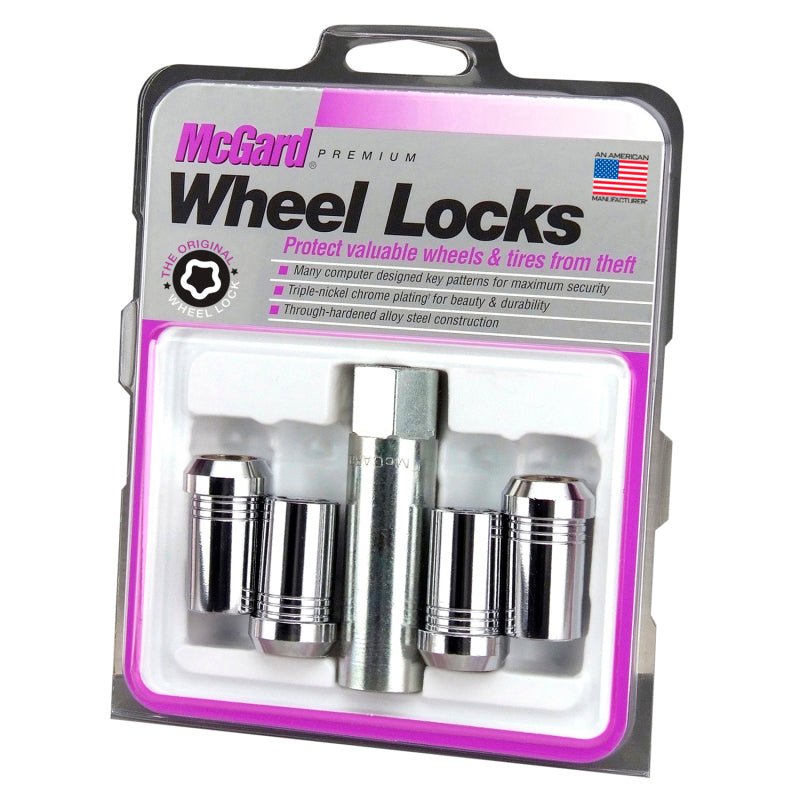 McGard - McGard Wheel Lock Nut Set - 4pk. (Tuner / Cone Seat) 1/2 - 20 / 13/16 Hex / 1.60in. Length - Chrome - Demon Performance