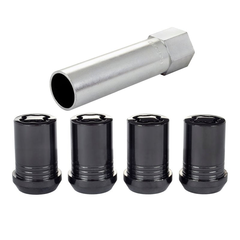 McGard - McGard Wheel Lock Nut Set - 4pk. (Tuner / Cone Seat) M12X1.25 / 13/16 Hex / 1.24in. Length - Black - Demon Performance