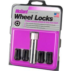 McGard - McGard Wheel Lock Nut Set - 4pk. (Tuner / Cone Seat) M12X1.25 / 13/16 Hex / 1.24in. Length - Black - Demon Performance