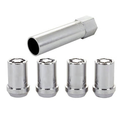 McGard - McGard Wheel Lock Nut Set - 4pk. (Tuner / Cone Seat) M12X1.25 / 13/16 Hex / 1.24in. Length - Chrome - Demon Performance