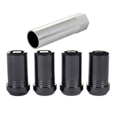 McGard - McGard Wheel Lock Nut Set - 4pk. (Tuner / Cone Seat) M14X1.5 / 22mm Hex / 1.648in. Length - Black - Demon Performance