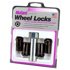 McGard - McGard Wheel Lock Nut Set - 4pk. (Tuner / Cone Seat) M14X1.5 / 22mm Hex / 1.648in. Length - Black - Demon Performance