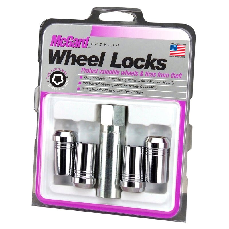 McGard - McGard Wheel Lock Nut Set - 4pk. (Tuner / Cone Seat) M14X1.5 / 22mm Hex / 1.648in. Length - Chrome - Demon Performance