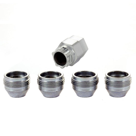 McGard - McGard Wheel Lock Nut Set - 4pk. (Under Hub Cap / Cone Seat) M12X1.25 / 19mm & 21mm Hex / .775in. L - Demon Performance