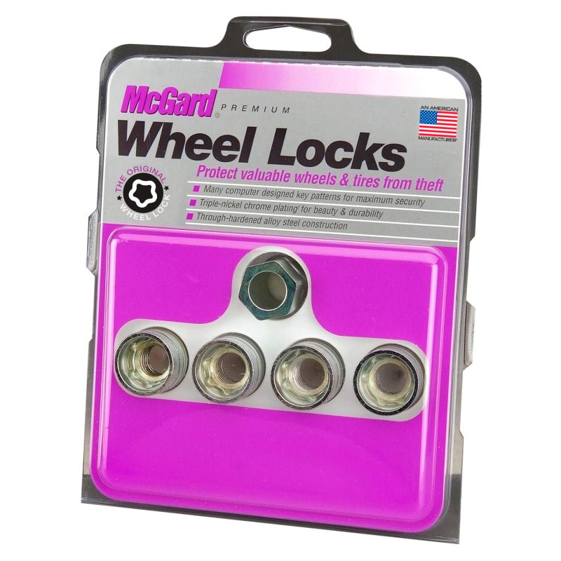 McGard - McGard Wheel Lock Nut Set - 4pk. (Under Hub Cap / Cone Seat) M14X1.5 / 22mm Hex / .893in. Length - Demon Performance