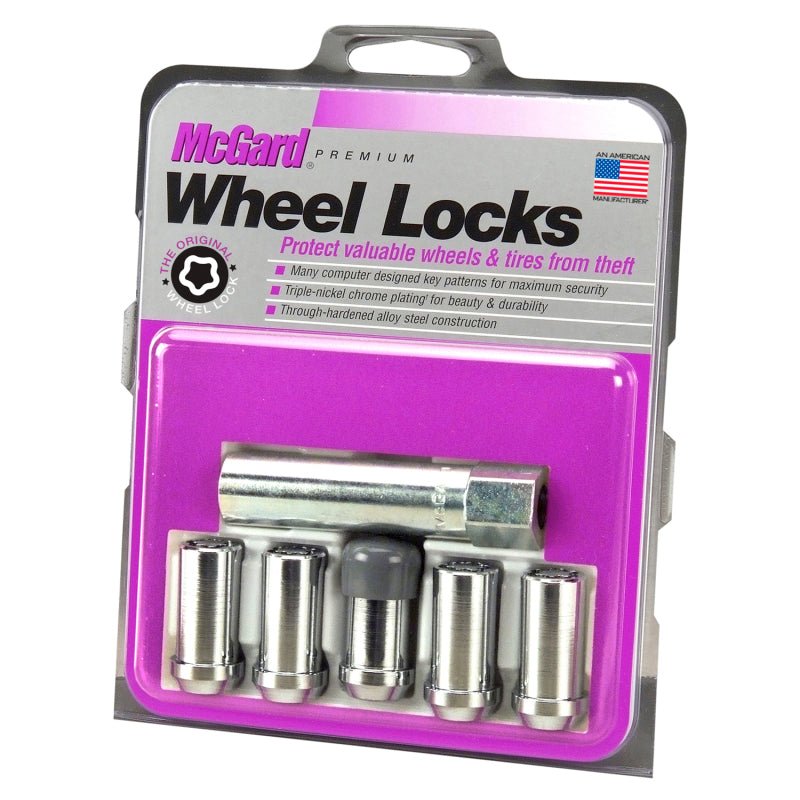 McGard - McGard Wheel Lock Nut Set - 5pk. (Tuner / Cone Seat) 1/2 - 20 / 13/16 Hex / 1.60in. L. - Chrome - Demon Performance