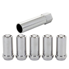 McGard - McGard Wheel Lock Nut Set - 5pk. (Tuner / Cone Seat) 1/2 - 20 / 13/16 Hex / 1.60in. L. - Chrome - Demon Performance