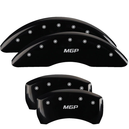 MGP - MGP 4 Caliper Covers Engraved Front 2015/Mustang Engraved Rear 2015/Bar & Pony ylw finish black ch - Demon Performance