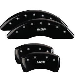 MGP - MGP 4 Caliper Covers Engraved Front 2015/Mustang Engraved Rear 2015/Bar & Pony ylw finish black ch - Demon Performance