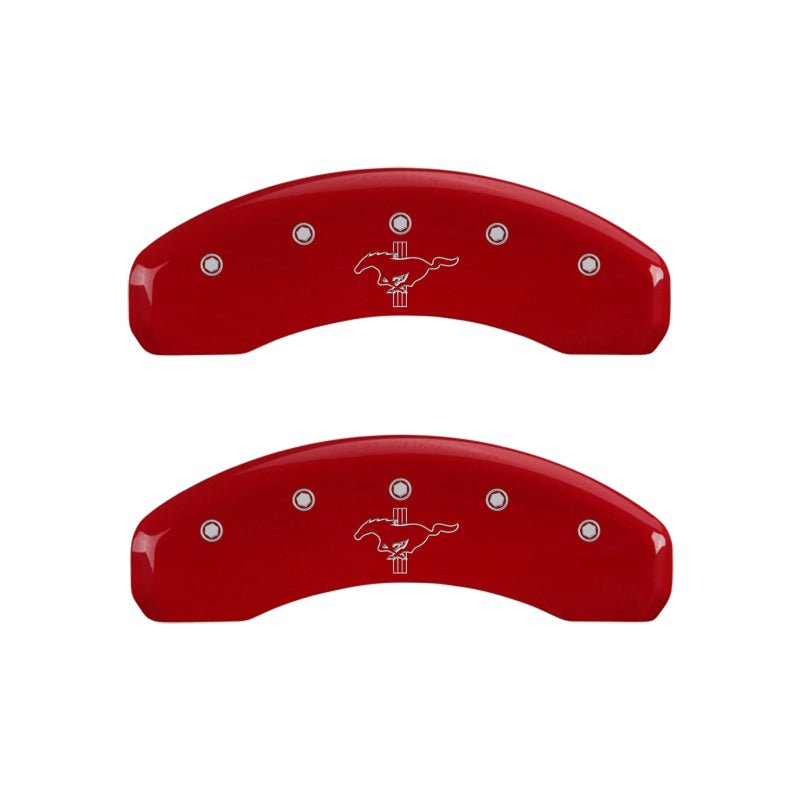 MGP - MGP 4 Caliper Covers Engraved Front 2015/Mustang Engraved Rear 2015/Bar & Pony ylw finish black ch - Demon Performance