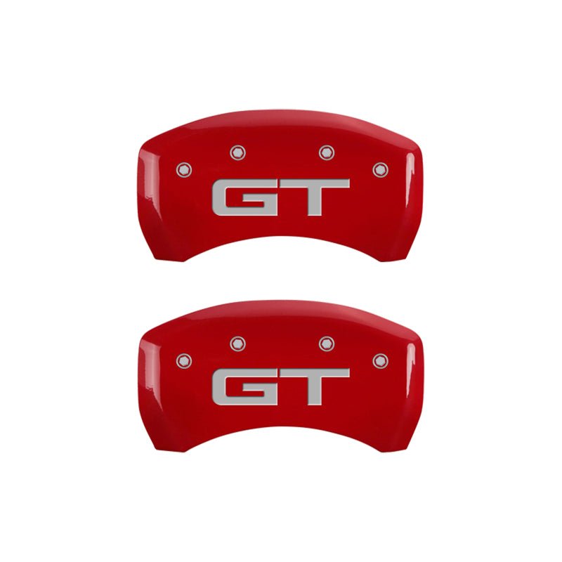 MGP - MGP 4 Caliper Covers Engraved Front 2015/Mustang Engraved Rear 2015/GT Yellow finish black ch - Demon Performance