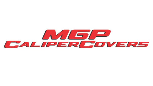 MGP - MGP 4 Caliper Covers Engraved Front & Rear MGP Black Finish Silver Char 2018 Nissan Titan XD - Demon Performance