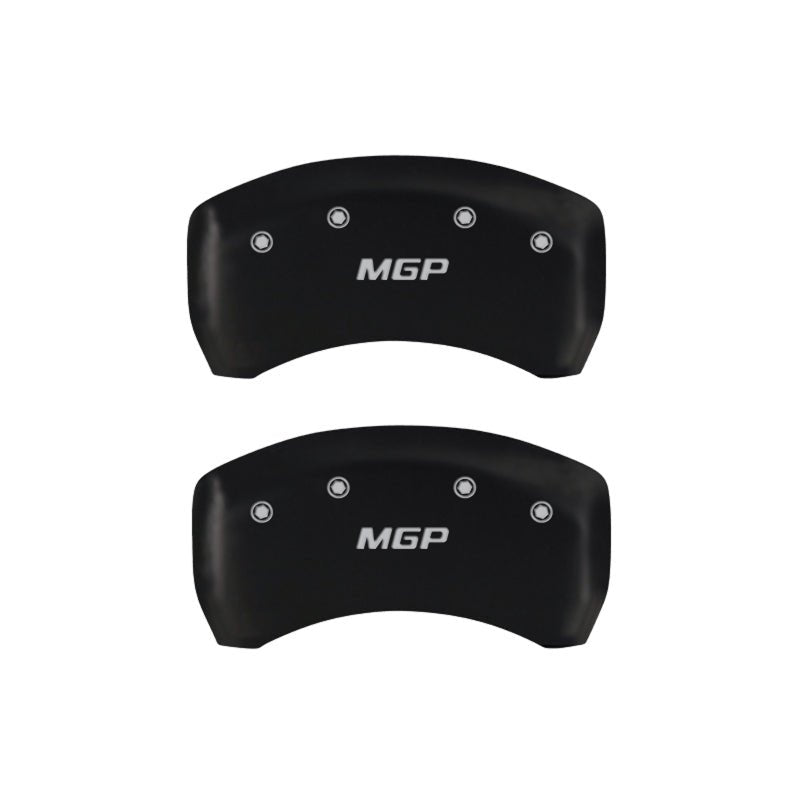 MGP - MGP 4 Caliper Covers Engraved Front & Rear MGP Red finish silver ch - Demon Performance