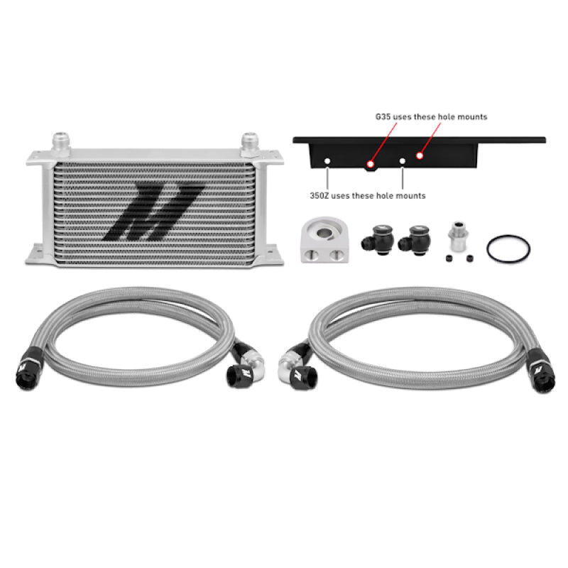 Mishimoto - Mishimoto 03 - 09 Nissan 350Z / 03 - 07 Infiniti G35 (Coupe Only) Oil Cooler Kit - Demon Performance