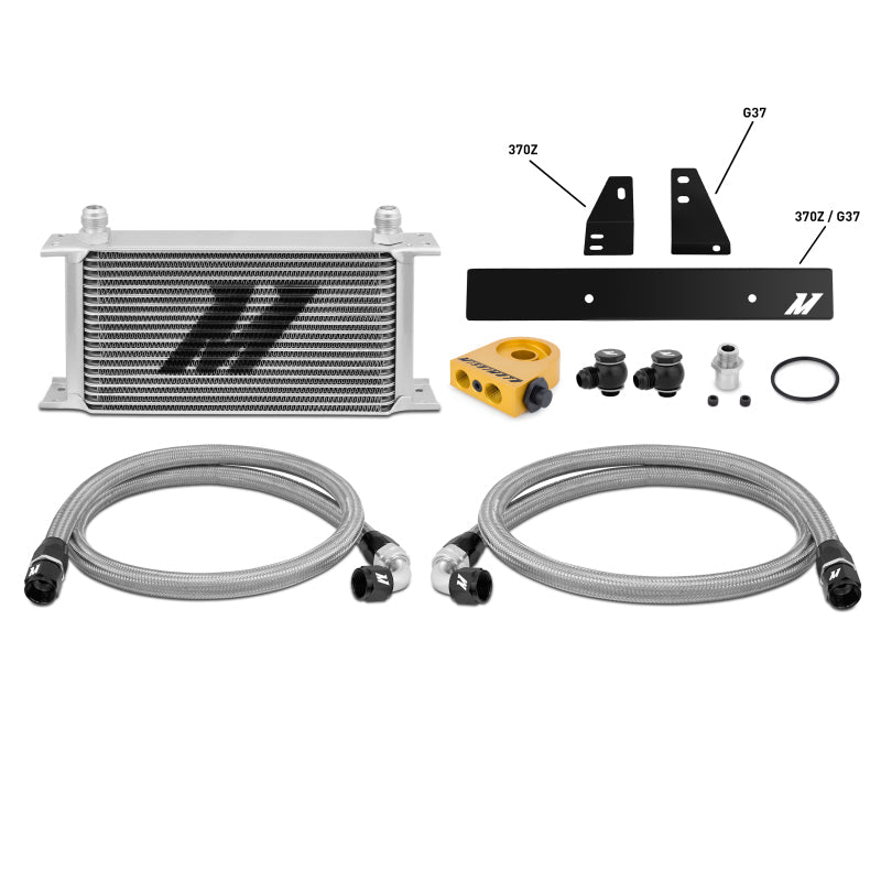 Mishimoto - Mishimoto 09 - 12 Nissan 370Z / 08 - 12 Infiniti G37 (Coupe Only) Thermostatic Oil Cooler Kit - Demon Performance