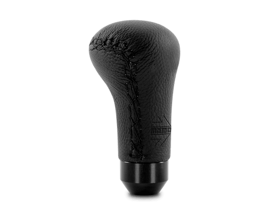 MOMO - Momo Anatomico Shift Knob - Black Leather, Black Stitching - Demon Performance