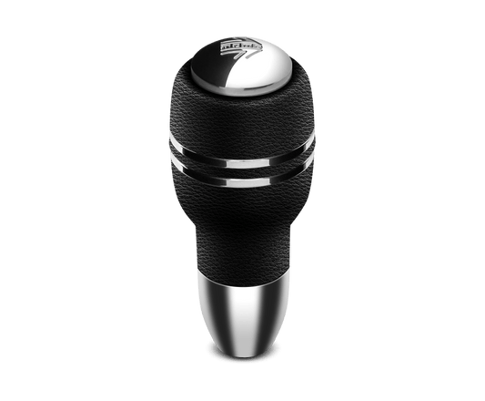 MOMO - Momo Automatico Shift Knob - Black Leather, Chrome Insert - Demon Performance
