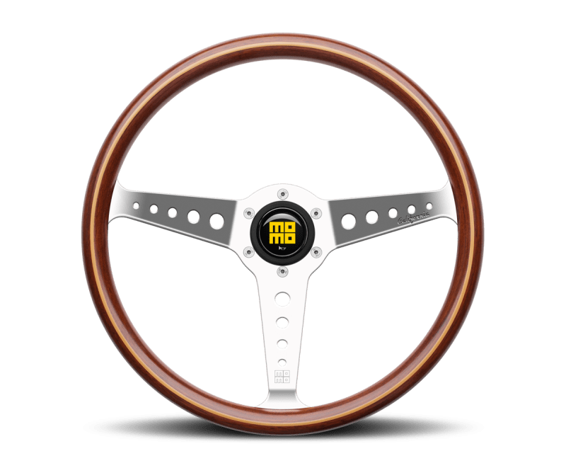 MOMO - Momo California Wood Steering Wheel 360 mm - Mahogany Wood/Pol Spokes - Demon Performance