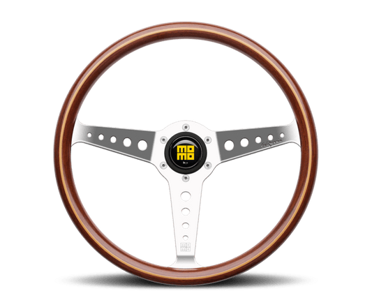 MOMO - Momo California Wood Steering Wheel 360 mm - Mahogany Wood/Pol Spokes - Demon Performance