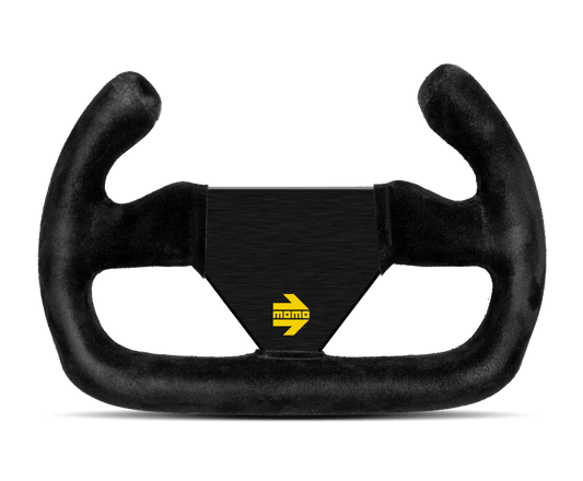 MOMO - Momo MOD12/C Steering Wheel 250 mm - Black Suede/Black Spokes - Demon Performance