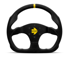 MOMO - Momo MOD30 Steering Wheel 320 mm - Black Suede/Black Spokes/1 Stripe - Demon Performance