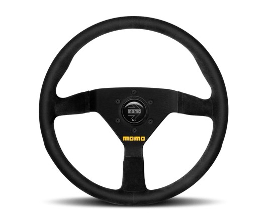 MOMO - Momo MOD78 Steering Wheel 320 mm - Black Leather/Black Spokes - Demon Performance