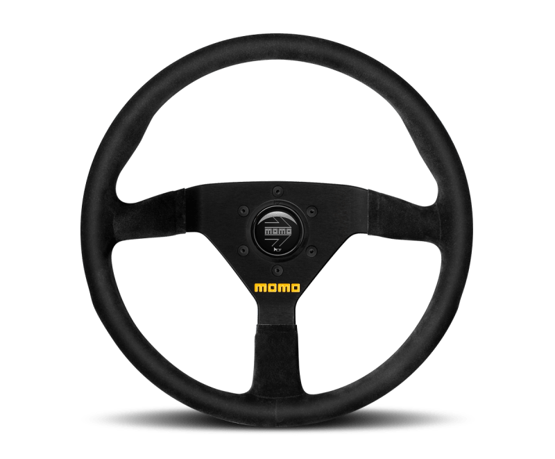 MOMO - Momo MOD78 Steering Wheel 350 mm - Black Leather/Black Spokes - Demon Performance