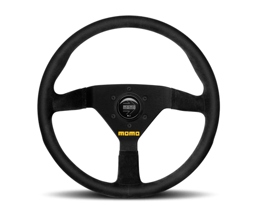 MOMO - Momo MOD78 Steering Wheel 350 mm - Black Leather/Black Spokes - Demon Performance