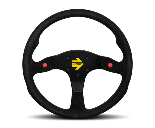 MOMO - Momo MOD80 Steering Wheel 350 mm - Black Suede/Black Spokes - Demon Performance