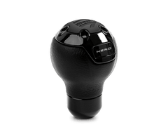 MOMO - Momo Nero Shift Knob - Tall Black Leather, Black Chrome Insert - Demon Performance