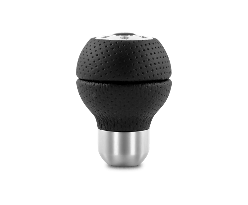 MOMO - Momo Race Shift Knob - Black Airleather, Aluminum Insert - Demon Performance