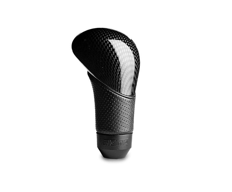 MOMO - Momo Shadow Shift Knob - Black Airleather, Carbon Effect Insert - Demon Performance